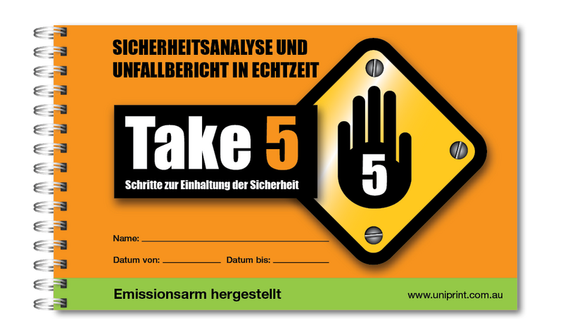 Take 5 Uniprint Safety Books (GERMAN)