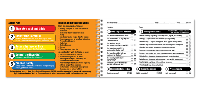Take 5 Uniprint Safety Books <b><br>(PVC All Weather Cover)</b>
