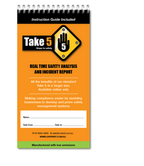 Take 5 Uniprint Safety Books <b><br>(LARGE)</b>