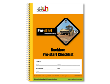 Uniprint-Checklistenbuch vor dem Start - 0