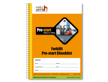 Uniprint-Checklistenbuch vor dem Start - 0