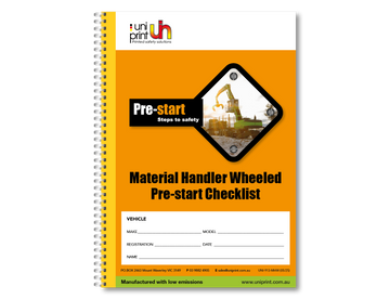Uniprint-Checklistenbuch vor dem Start - 0