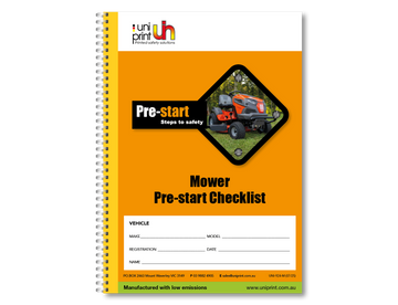 Uniprint-Checklistenbuch vor dem Start - 0