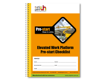 Uniprint-Checklistenbuch vor dem Start - 0