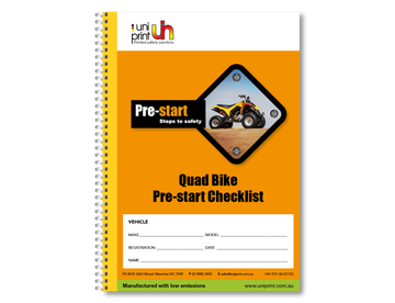 Uniprint-Checklistenbuch vor dem Start - 0