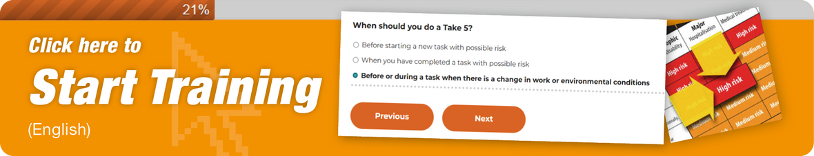 Take 5 Online Training - Start Training
