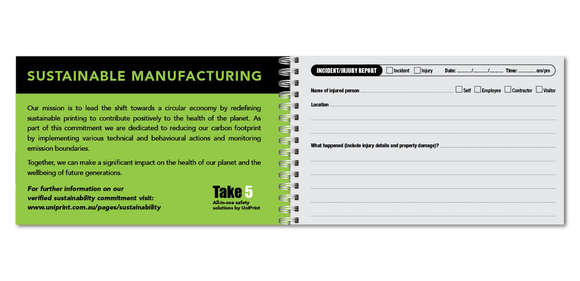รับหนังสือความปลอดภัย Uniprint 5 เล่ม <b><br>(กระดาษหินกันน้ำ)</b>