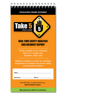 Take 5 Uniprint Safety Books (LARGE)