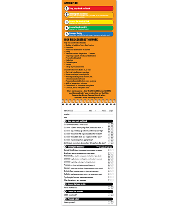 Take 5 Uniprint Safety Books (LARGE) - 0
