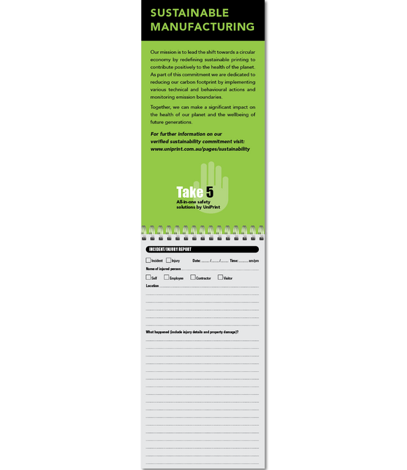 Take 5 Uniprint Safety Books (LARGE)