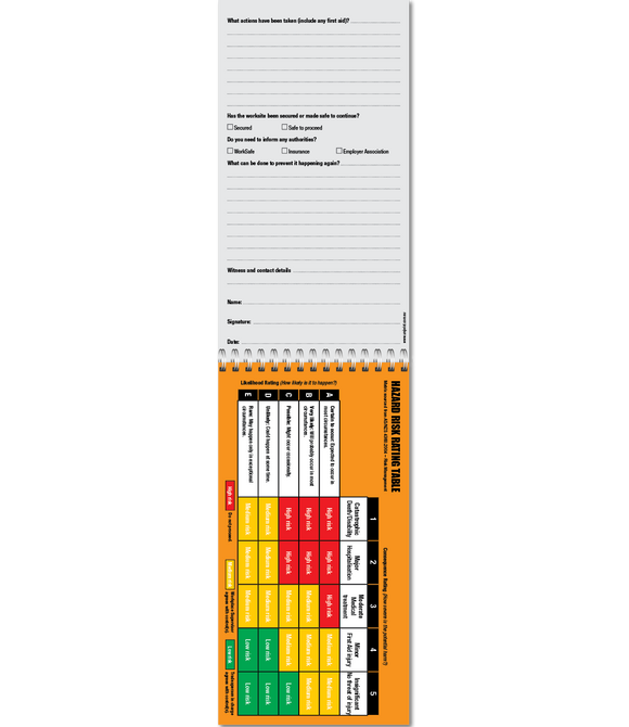 Take 5 Uniprint Safety Books (LARGE)