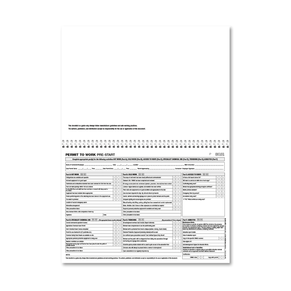 Uniprint-Checklistenbuch vor dem Start