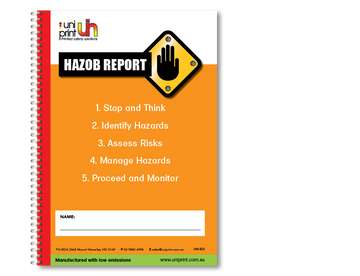 Large Hazob Report Uniprint Book