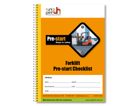 Libro de lista de verificación de Uniprint previo al inicio - 0