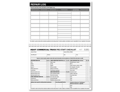 Heavy Commercial Truck Pre-start Checklist