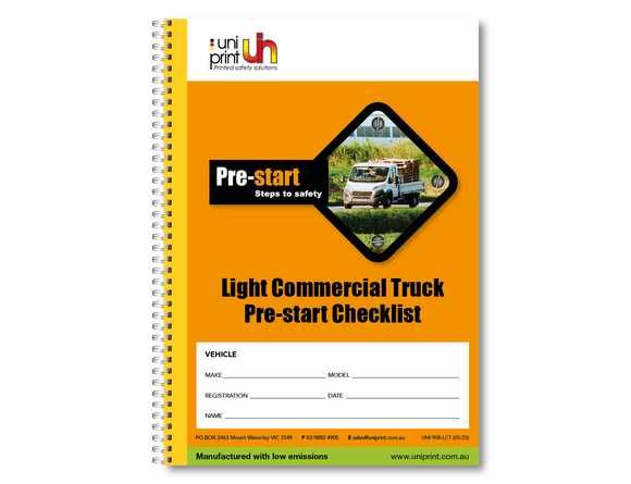 Light Commercial Truck Pre-start Checklist