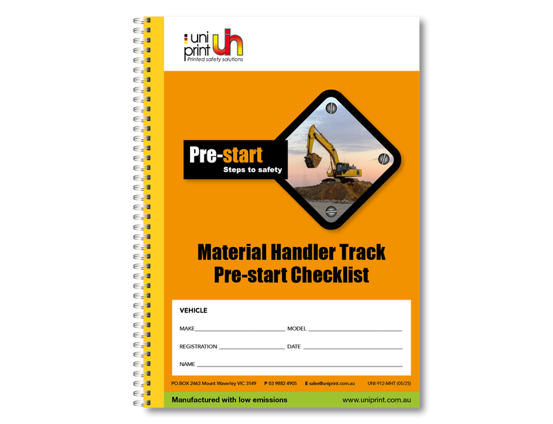 Material Handler Track Pre-start Checklist