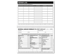 Material Handler Wheeled Pre-start Checklist