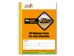 Libro de lista de verificación de Uniprint previo al inicio - 0