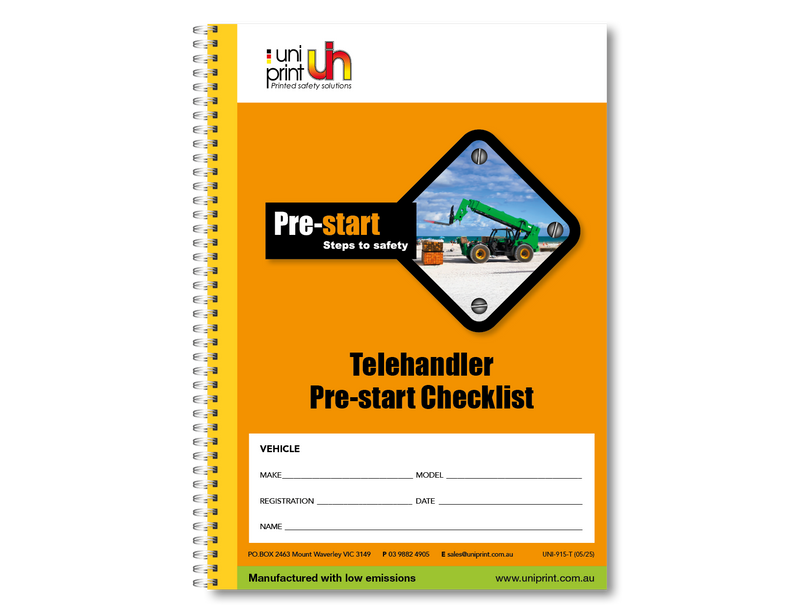 Telehandler Pre-start Checklist