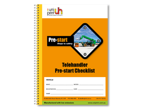 Libro de lista de verificación de Uniprint previo al inicio - 0