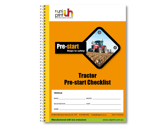 Tractor Pre-start Checklist