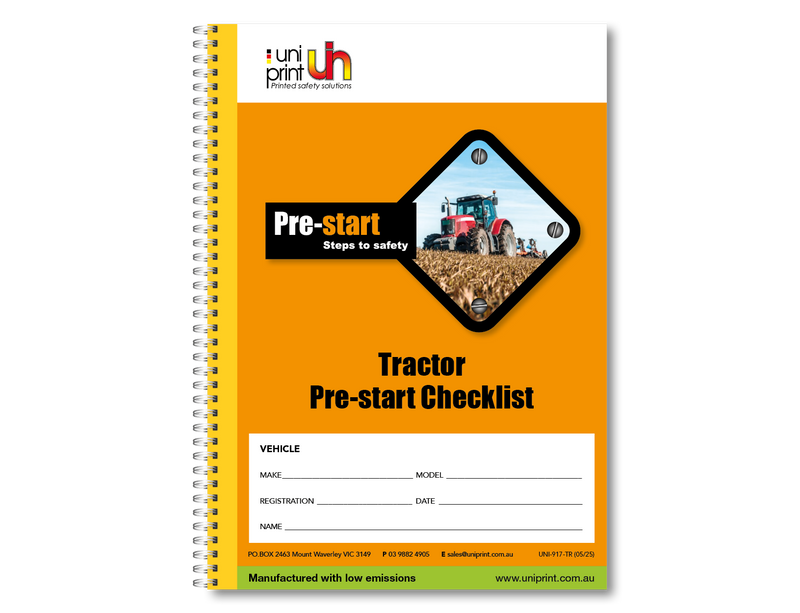 Tractor Pre-start Checklist