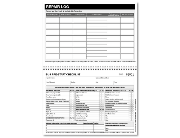 Bus Pre-start Checklist