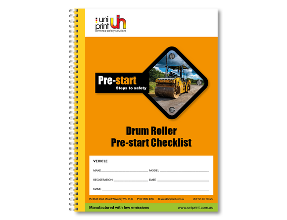 Drum Roller Pre-start Checklist