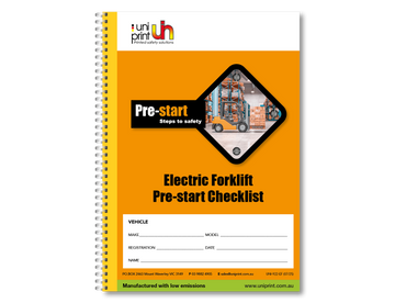 Electric Forklift Pre-start Checklist - 0