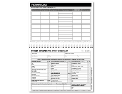 Street Sweeper Pre-start Checklist