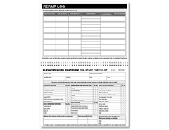 Elevated Work Platform Pre-start Checklist