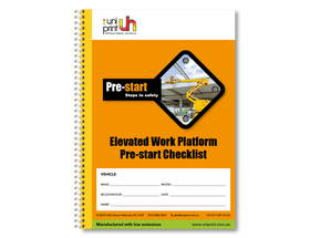 Libro de lista de verificación de Uniprint previo al inicio - 0