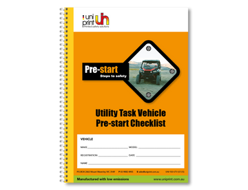 Utility Task Vehicle Pre-start Checklist - 0