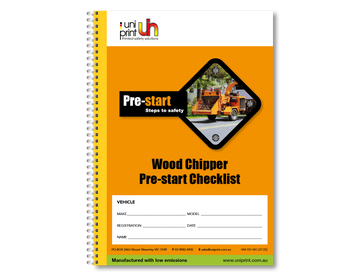 Wood Chipper Pre-start Checklist - 0