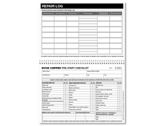 Wood Chipper Pre-start Checklist