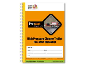 High Pressure Cleaner Trailer Pre-start Checklist - 0