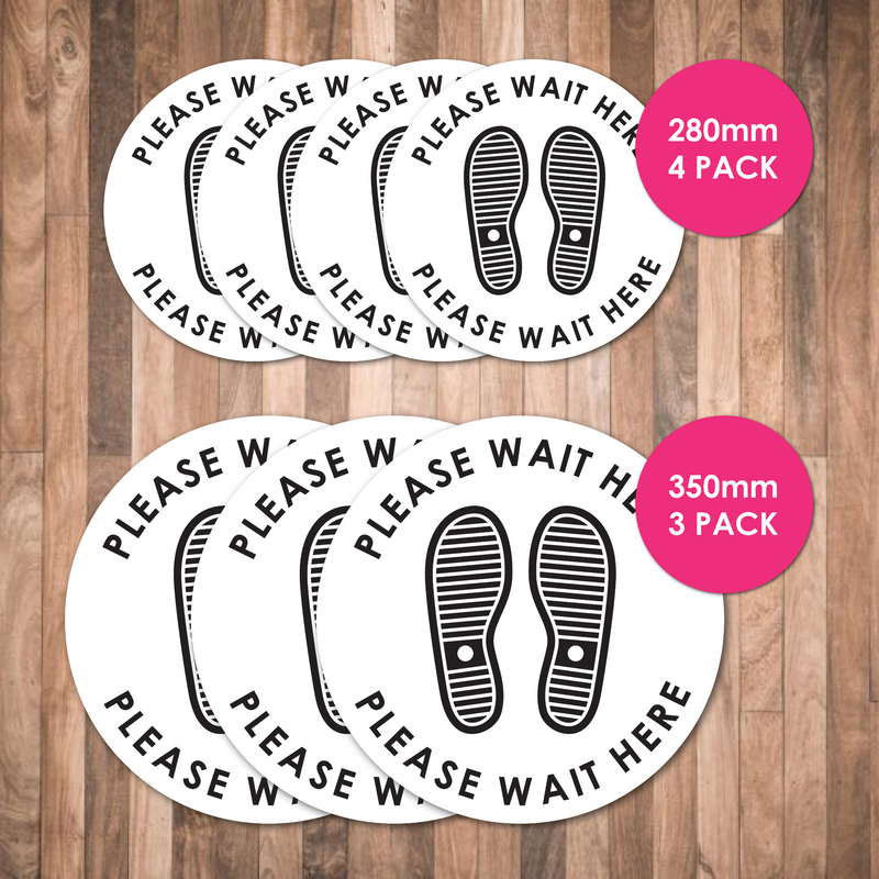 Circle Footprints - Covid Floor Signage