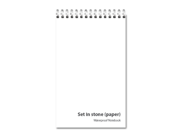 ตั้งอยู่ในหิน (กระดาษ) <b><br>โน๊ตบุ๊คกันน้ำ</b>