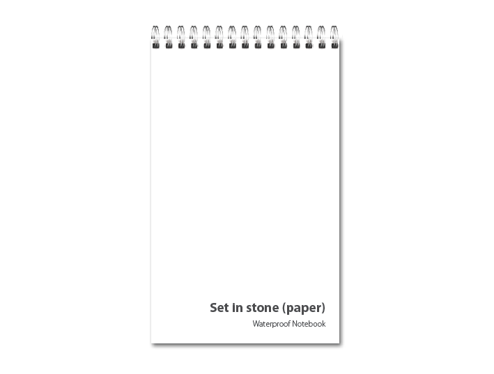 Grabado en piedra (papel) <b><br>Cuadernos impermeables</b>