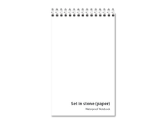 Set in stone (paper) <b><br>Waterproof Notebooks</b>