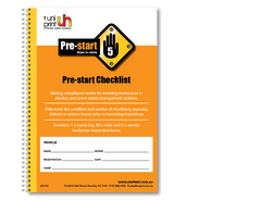 Uniprint-Checklistenbuch vor dem Start
