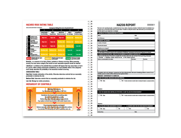 Large Hazob Report Uniprint Book - 0