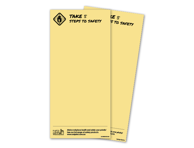 Bonus Product <br> Take 5 Steps to Safety Notepads (Pack of 3 pads)