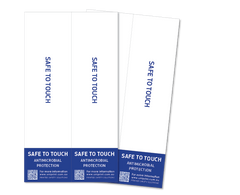 Antimicrobial Safe to Touch door handle decal (4 per pack)
