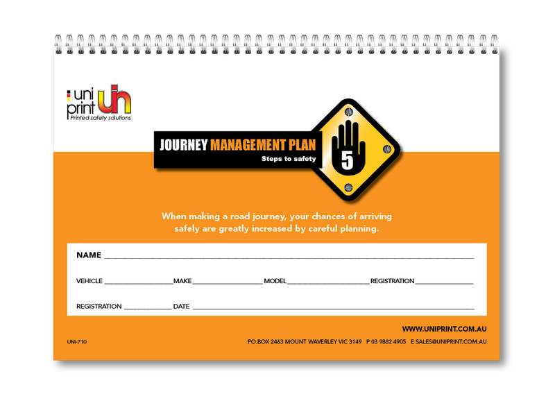Journey Management Plan Uniprint Checklistenbuch