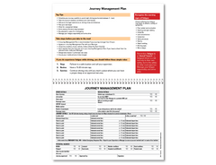 Plan de gestión de viajes Libro de lista de verificación de Uniprint