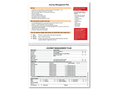 Journey Management Plan Uniprint Checklist Book